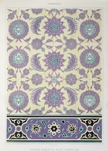 Wall tiles from the Palace of Ismayl-Bey, from 